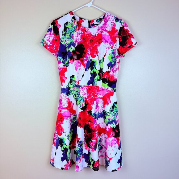 MILLY for DesigNation Floral Fit & Flare Dress Women’s 8 - Picture 1 of 10